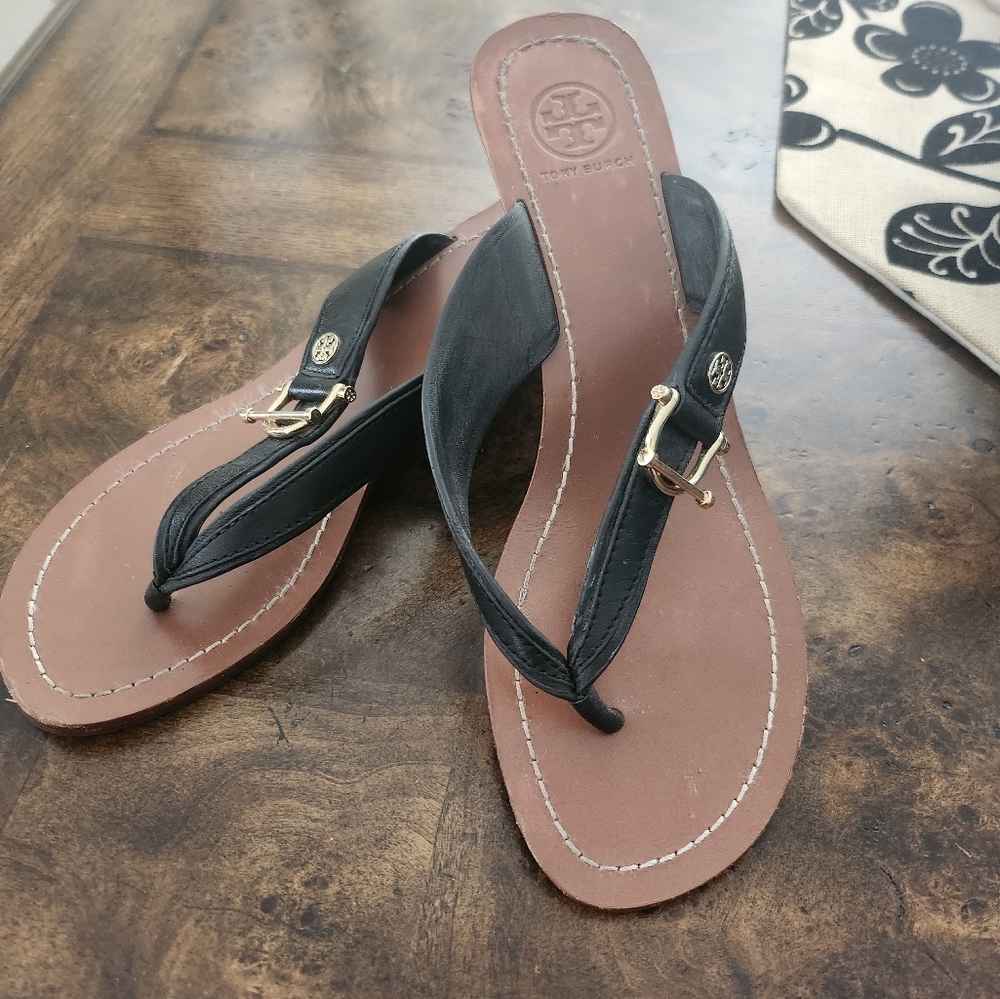 Tory Burch Mestico Wedge Sandals size 8.5
